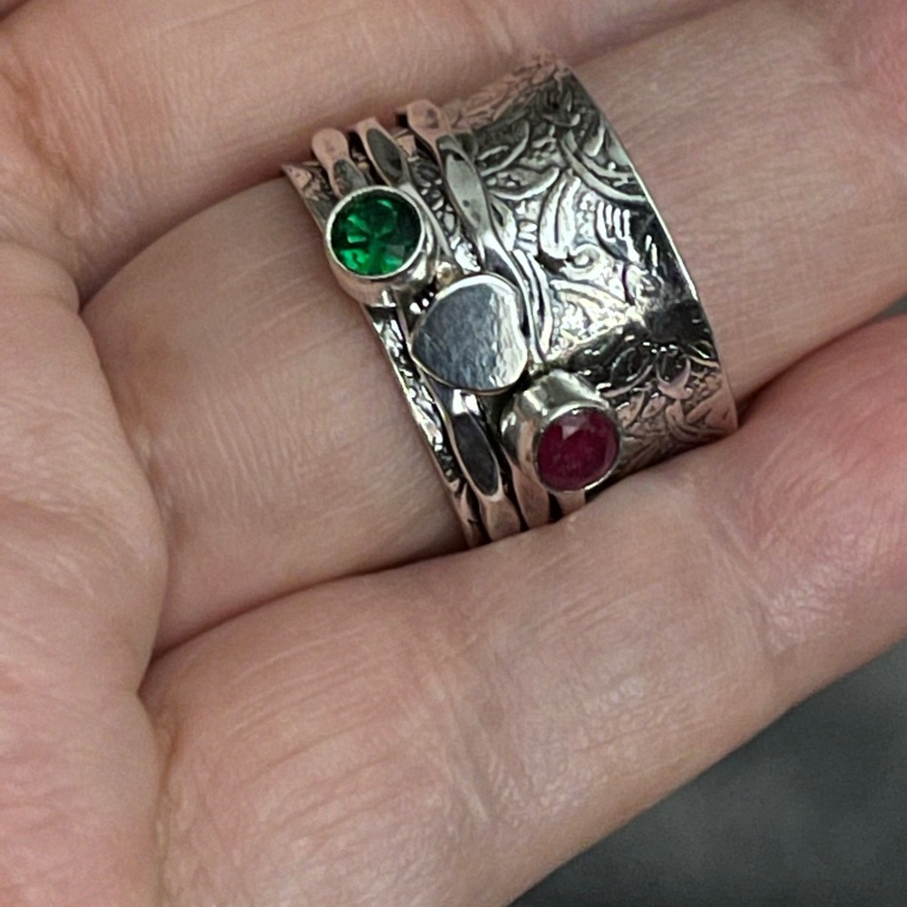 Ruby Spinner Ring - image 3